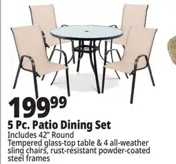 Ocean State Job Lot 5 Pc. Patio Dining Set offer