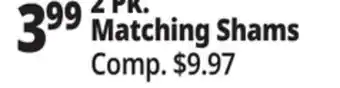 Ocean State Job Lot Matching Shams 2 Pk offer