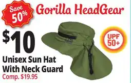 Ocean State Job Lot Unisex Sun Hat With Neck Guard offer