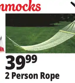 Ocean State Job Lot 2 Person Rope Hammocks offer