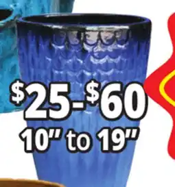 Ocean State Job Lot 10 to 19 Outdoor Glazed Ceramic Planters offer