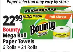 Ocean State Job Lot Bounty Mega Roll Paper Towels offer