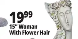 Ocean State Job Lot 15 Woman With Flower Hair offer
