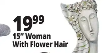Ocean State Job Lot 15 Woman With Flower Hair offer
