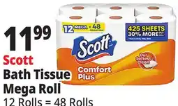 Ocean State Job Lot Scott Bath Tissue Mega Roll offer