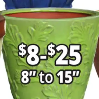 Ocean State Job Lot Outdoor Glazed Ceramic Planters offer