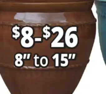Ocean State Job Lot 8 to 15 Outdoor Glazed Ceramic Planter offer