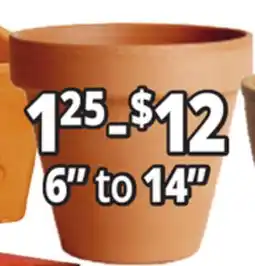 Ocean State Job Lot 6 to 14 Terracotta Planter offer