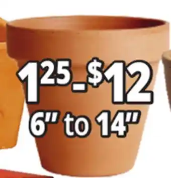 Ocean State Job Lot 6 to 14 Terracotta Planter offer