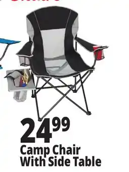 Ocean State Job Lot Oversized Folding Camp Chair with Side Table offer