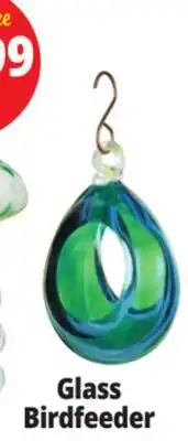 Ocean State Job Lot Glass Birdfeeder offer
