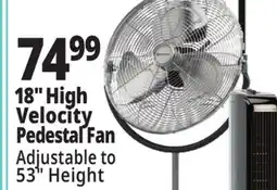 Ocean State Job Lot Penguin High Velocity Pedestal Fan 18 offer