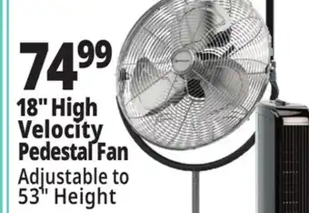 Ocean State Job Lot Penguin High Velocity Pedestal Fan 18 offer