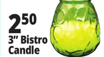 Ocean State Job Lot 3 Bistro Candle offer