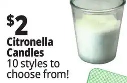 Ocean State Job Lot Citronella Candles offer