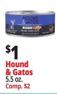 Ocean State Job Lot Hound & Gatos Premium Cat Food offer