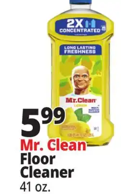 Ocean State Job Lot Mr. Clean Floor Cleaner offer