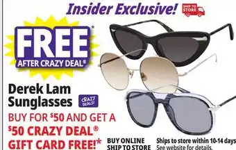 Ocean State Job Lot Derek Lam Sunglasses offer