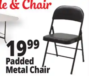 Ocean State Job Lot Padded Metal Folding Chair Black offer