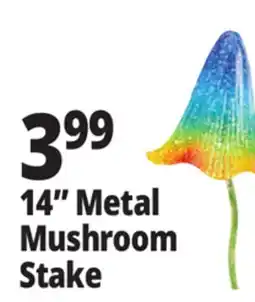 Ocean State Job Lot Outdoor Living Accents Metal Mushroom Stake 14 offer
