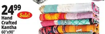 Ocean State Job Lot Handmade Kantha Quilt 60 x 90 offer