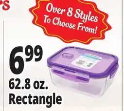 Ocean State Job Lot Glass Food Storage Container 62.89 oz offer