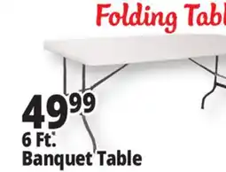Ocean State Job Lot Enduro 6' Folding Banquet Table offer