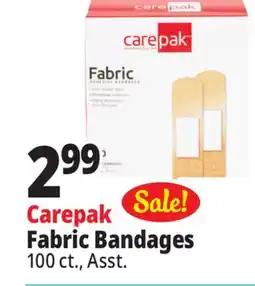 Ocean State Job Lot carepak Fabric Adhesive Bandages 100 Count offer