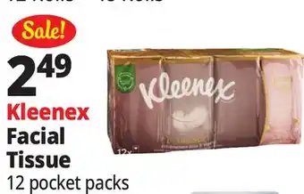 Ocean State Job Lot Kleenex Ultra Soft Pocket Pack Face Tissues 12 Count offer