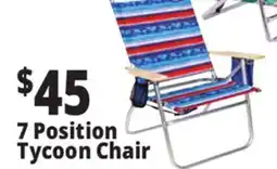 Ocean State Job Lot 7-Position Copa Hi-Back Big Tycoon Beach Chair offer
