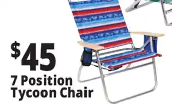 Ocean State Job Lot 7-Position Copa Hi-Back Big Tycoon Beach Chair offer
