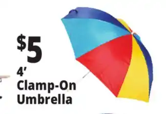 Ocean State Job Lot Clamp-On Beach Umbrella 4' offer