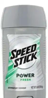 Ocean State Job Lot Speed Stick Power Fresh Antiperspirant Deodorant 3 oz offer