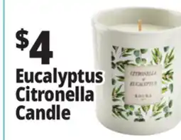 Ocean State Job Lot Citronella & Eucalyptus Candle offer