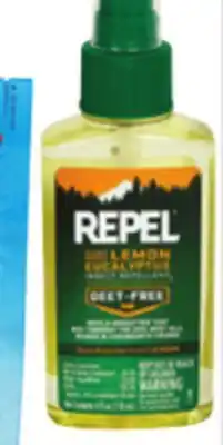 Ocean State Job Lot Repel Plant-Based Lemon Eucalyptus Insect Repellent 4 oz offer
