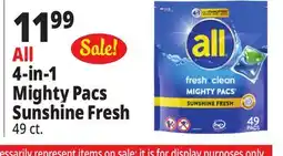 Ocean State Job Lot all Fresh + Clean Sunshine Fresh Mighty Pacs 49 Count offer
