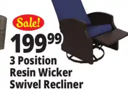 Ocean State Job Lot 3 Position Swivel Recliner Chair offer