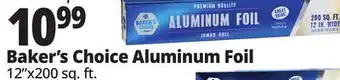 Ocean State Job Lot Baker's Choice Premium Quality Aluminum Foil Jumbo Roll 200 sq ft offer