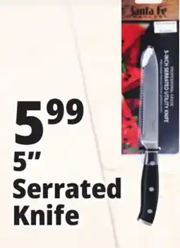 Ocean State Job Lot Santa Fe Professional Grade 5-Inch Serrated Utility Knife offer