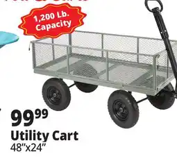 Ocean State Job Lot Utility Cart with 1 200 lb Hauling Capacity offer