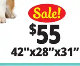 Ocean State Job Lot Huntington Pet Products Premium 3 Door Large Pet Crate 42 x 28 offer