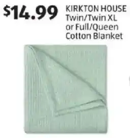 Aldi Kirkton house twin twin xl or full queen cotton blanket offer