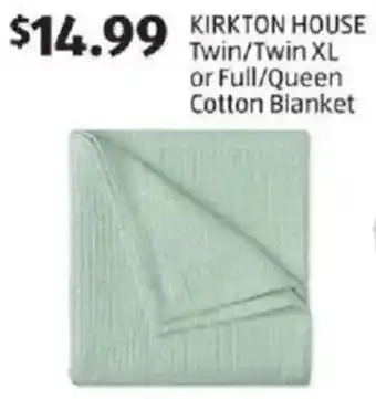 Aldi Kirkton house twin twin xl or full queen cotton blanket offer