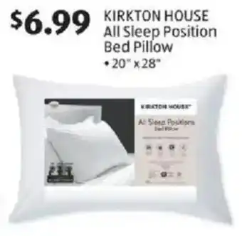 Aldi Kirkton house all sleep position bed pillow offer