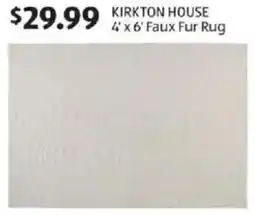 Aldi Kirkton house faux fur rug offer