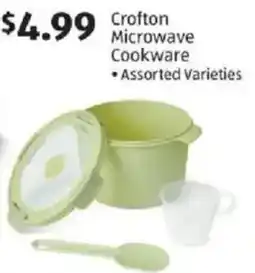 Aldi Crofton microwave cookware offer