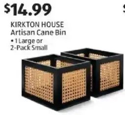 Aldi Kirkton house artisan cane bin offer