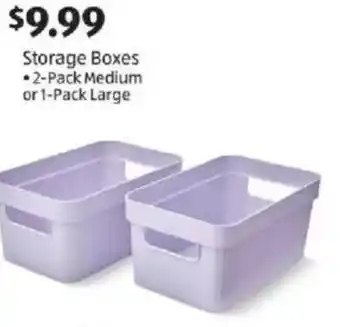 Aldi Storage boxes offer