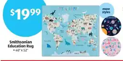 Aldi Smithsonian education rug offer