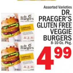 C Town DR. PRAEGER'S GLUTEN FREE VEGGIE BURGERS offer